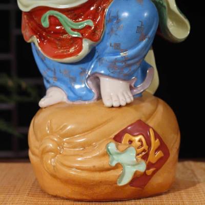 Tượng sứ phật di lặc vác trái đào, tượng thủ công trung quốc
